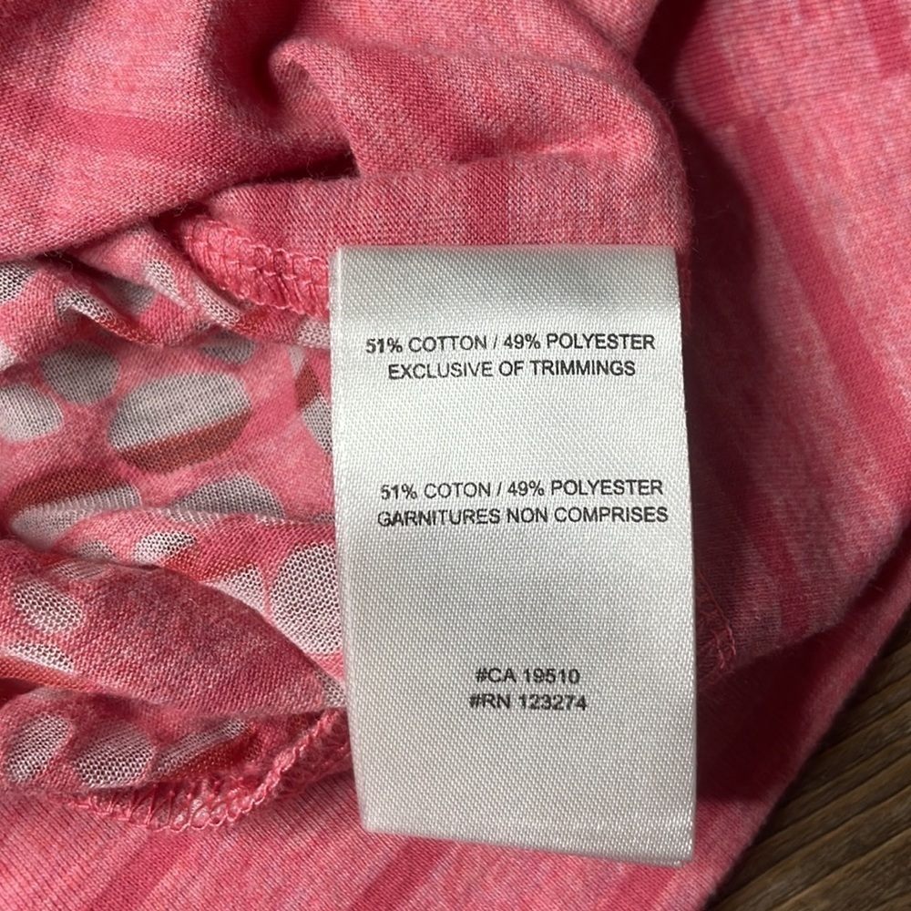 Lolë Women’s Pink Striped 3/4 Sleeve Long Tunic Top, Coverup, size small - Picture 8 of 11